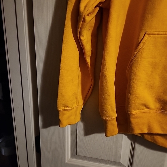 Baylor University FootballGildan Bright Yellow Football Hoodie - Picture 8 of 13